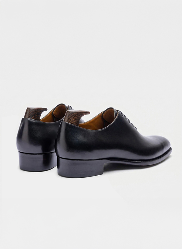 Seamless Oxford黑色牛津鞋側後視角