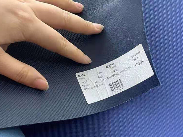 ANNONAY皮革背面標籤
